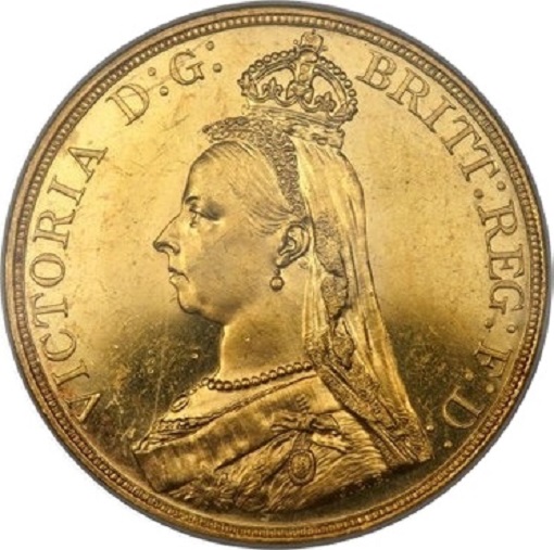 ヴィクトリア・5ポンド金貨