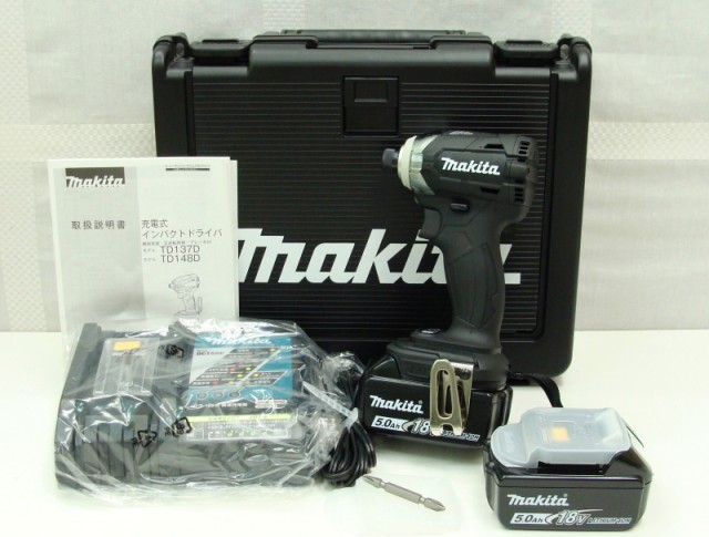 マキタ makita 充電式インパクトドライバ TD148DRTXB 5.0Ah 18V