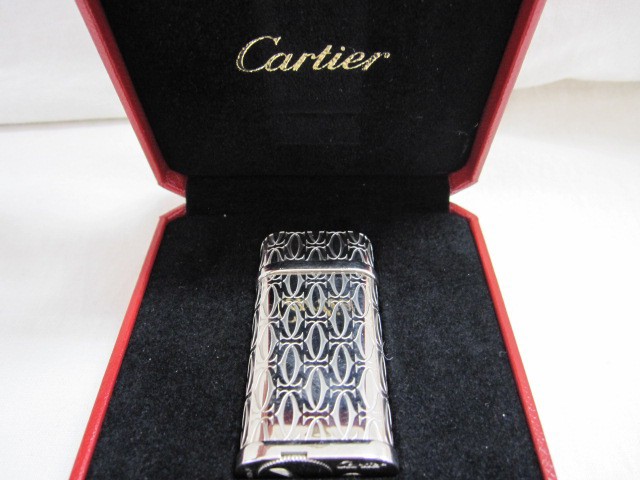 Cartier　カルティエ ライター CA120134 プラチナフィニッシュ2Cモチーフ