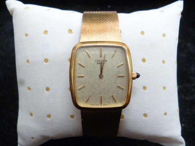 SEIKO CREDOR セイコー クレドール 18Ｋ 金無垢 腕時計 買取致しました 