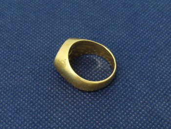 貴金属 K20 印台リング 指輪 20金