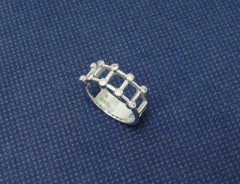 ホワイトゴールド K18WG リング 指輪