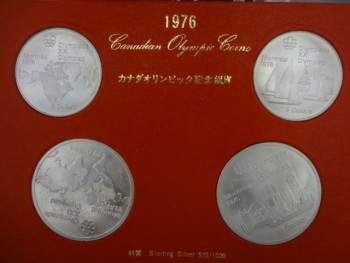 記念硬貨買取り 1976年 カナダオリンピック記念銀貨セット 大久保店 