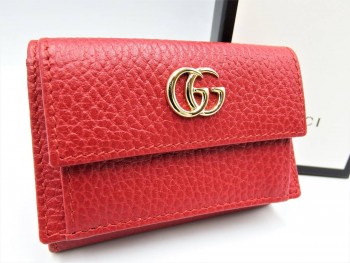 買取】未使用!GUCCI グッチ GGマーモント 523277 コンパクトウォレット